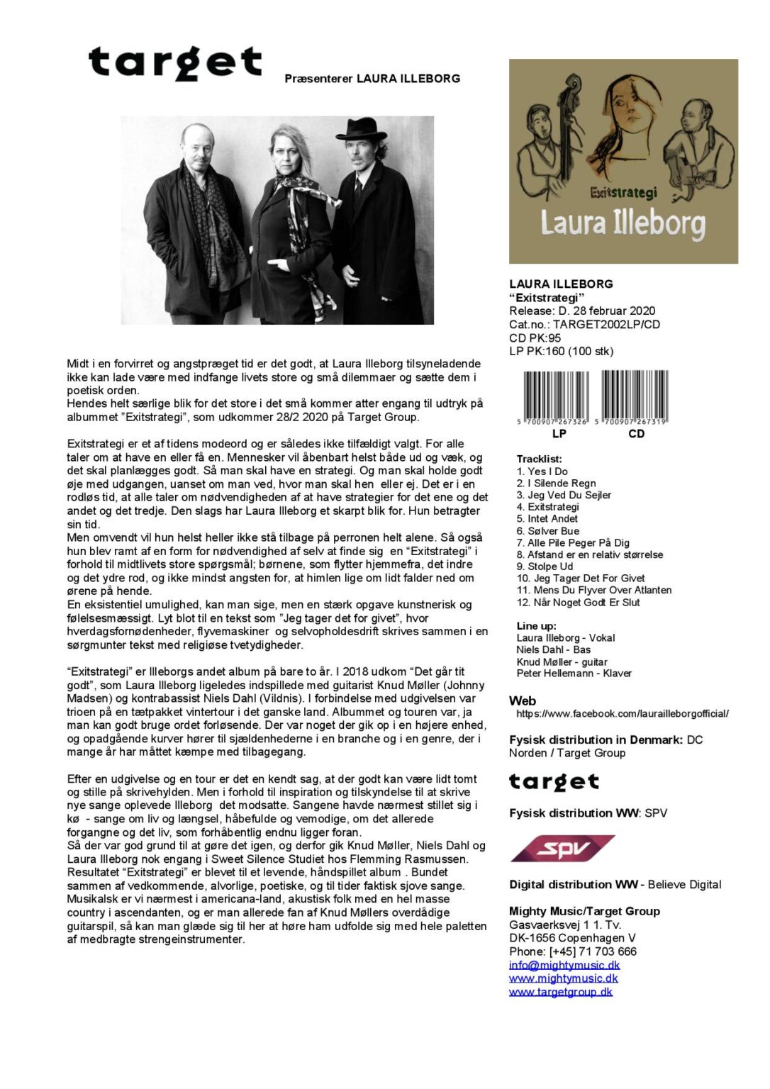 Laura Exitstrategi (album) Target Group