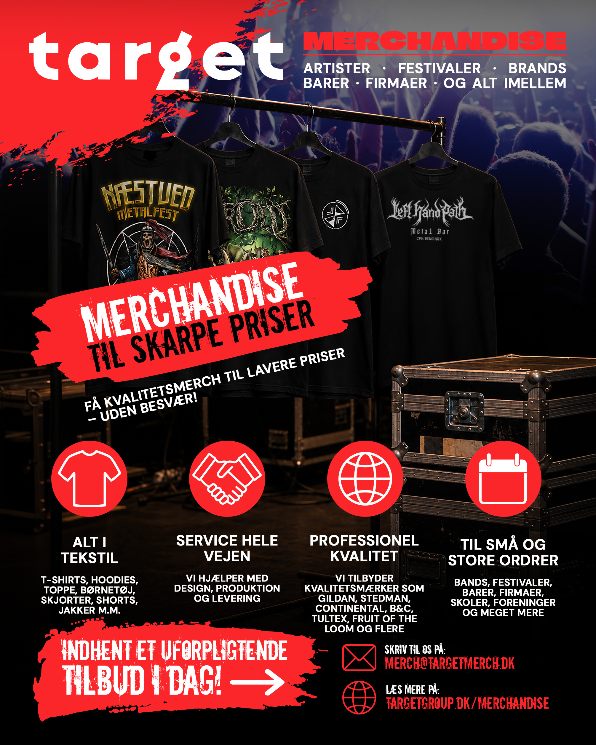 Target Merch – Textile merchandise and printing